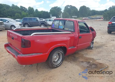 1997 Chevrolet S-10 Ls Sportside from USA, damaged, VIN 1GCCS14X5V8121295